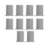 CHICIRIS Cable Feed Through Bushings for, 10Pcs Silicone Routing Kit for Neat Wiring, Perfect for Home and Office Installations (Gray)
