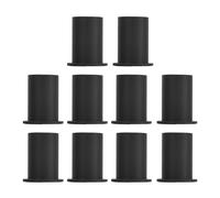 CHICIRIS Cable Feed Through Bushings for, 10Pcs Silicone Routing Kit for Neat Wiring, Perfect for Home and Office Installations (Black)