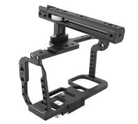 CHICIRIS Camera Cage Rig with Cold Shoes for BMPCC 4K 6K | Durable aluminum construction, easy transport, adjustable handle position, suitable for various accessories