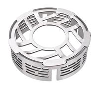 CHICIRIS Camp Stove Windscreen Stainless Steel Camping Stove Windshield Portable Folding Wind Guard for Faster Boil Time 2 Buckle Design for Camping Picnic BBQ Outdoor Cooking (Large)