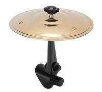 CHICIRIS Car Cymbal, Car Crash Cymbal Mini Drum for Vehicles Air Vent Dash Small Fun Practical Accessories (Gold)