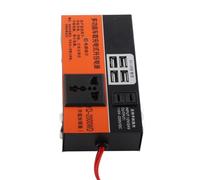 CHICIRIS Car Inverter, 2000W 12V 24V to Power Converter with 1 Button Switch, Multiple USB Ports, Socket and Car Charging Hole, for Trucks Cars Off Road Vehicles Solar Setup