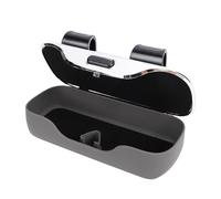 CHICIRIS Car Sunglass Holder, ABS Material, Universal Sunglasses Box/Cover, Accommodates 1.57in Glasses Height, Ideal for Sun Visor Organizing (Gray)