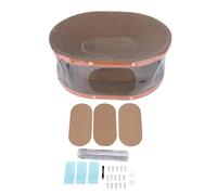 CHICIRIS Cat Scratcher, Soft Load Bearing Corrugated Cardboard for 10KG Cats with Zero Pressure Design for Indoor Play and Nap Multi Functional