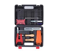 CHICIRIS Chainsaw Chain Sharpening Kit Essential 16PCS Tools for Enhancing Cutting Efficiency Ideal for DIY Enthusiasts Compact Hard Case