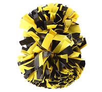 CHICIRIS Cheerleading Flower, Soft Plastic Handheld Pom Poms, 24.5 Cm Double Head Design, Easy Clean Comfortable Handle for Sports Games Dance Parties Stage Performances