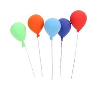 CHICIRIS CHICIRIS 8 Pcs Fake Balloon, 1:12 Doll House Garden Decorative Balloons Modern Simple Style Resin for Decoration Children's Toys