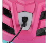 CHICIRIS Children Helmet, Adjustable Safety Helmet with Warning Light for Scooter Skating, PC and EPS Material, 360° Head Protection for Kids Age 3-13 (Green)