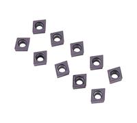 CHICIRIS CNC Carbide Tips Inserts Vane/Wing Cutter for Lathe Turning Tool with Box CCMT09T304 VP15TF - Durable and Easy to Use for Ordinary Steel - Pack of 10pcs