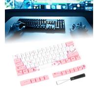 CHICIRIS Colorful Sublimation Key Caps, Wear-resistant Keyboard Key Caps for the Mechanical Keyboard with Exquisite Workmanship, 73 Pieces for Every Mechanic (#1)