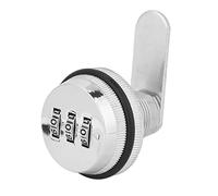 CHICIRIS Combination Password Camlock Durable Three-Digit Pass Code Locker for Home Office School Zinc Alloy (Silver)