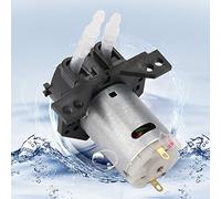 CHICIRIS Compact Peristaltic Dosing Pump Self-Priming Aquarium Lab Analysis-DC12V/24V Motors (Black #09)