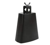 CHICIRIS Cowbell with Stick Metal Hand Percussion Instrument Noise Maker for Drum Set Steel Cow Bell for Drummer (5 Inch)