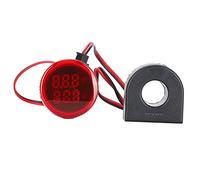 CHICIRIS Current Meter Indicator Lamp Long-Term and Green 60~500 V AC AD101-22VAM for Office (Red)