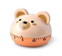 CHICIRIS Cute Cartoon Animal Shape Mechanical Kitchen Timers 60 Minutes Manual Timer for Students, Cute Kitchen Timers, for Kids, Students, Plastic (#1)