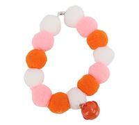 CHICIRIS Cute Dog Collar Lightweight Plush for Small to Medium Pets with Bell Perfect for Festivals and (M)