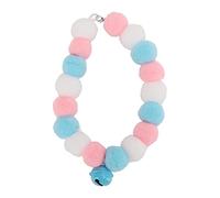 CHICIRIS Cute Dog Collar Lightweight Plush for Small to Medium Pets with Bell Perfect for Festivals and (M)