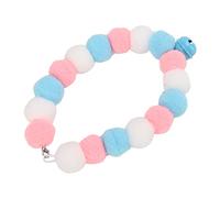 CHICIRIS Cute Dog Collar Lightweight Plush for Small to Medium Pets with Bell Perfect for Festivals and (S)