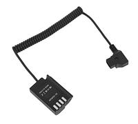 CHICIRIS D Tap to DMW DCC17 Dummy Battery Coiled Cable, with Flexible 35-90cm Cord for S5 S5K S5GK GH5II GH6 G9 Digital Camera