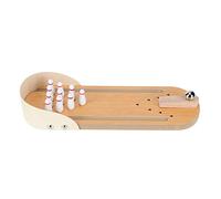 CHICIRIS Desktop Mini Bowling Set for Party Entertainment - Ideal Stress-Relief Game for Kids and Office Workers, Wooden Construction, 29.5x10x4cm