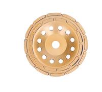 CHICIRIS Diamant Double Series Schleifrad Performs Efficiently Concrete and Marble for Professional Gold Paint 1PC for Stone Wall and Floor Polishing (180mm)