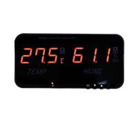 CHICIRIS Digital Display Large Screen Temperature Humidity Meter with High Accuracy Sensor for Indoor Greenhouse Use Black ABS 1.8 Inch LED for Home Office