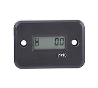 CHICIRIS Digital Hour Meter, with Large LCD Display for Gasoline Engines Motorcycle ATV Mower (Black)
