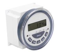 CHICIRIS Digital Timer Switch, TM619H-2 DC12VAC LCD Display with Memory