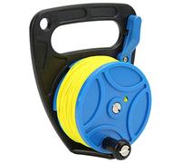 CHICIRIS Diving Reel, Press Release Reel with Yellow Nylon Line, for Cave Exile Diving, Snorkeling and Water Sports (Blue Wheel)