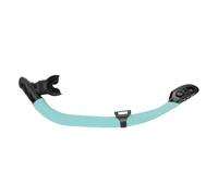 CHICIRIS Diving Snorkel, Dual Function Wet Full Dry Diving Snorkel with Bite Valve for Freediving Snorkeling Universal Gear Easy Breath (Mint Green)