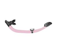 CHICIRIS Diving Snorkel, Dual Function Wet Full Dry Diving Snorkel with Bite Valve for Freediving Snorkeling Universal Gear Easy Breath (Pink)