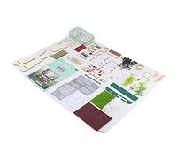 CHICIRIS DIY Dollhouse Kit with Mini Notebook for Secret Recording, Handmade Mini Doll House Set, Excellent Workmanship, Ramble in Winter, Street Corner, Rural (Pastoral Notes)