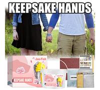 CHICIRIS DIY Hand Mould Casting Kit 3D Hand Sculpture Kit Family Handprint for Couples Wedding Anniversary with Lifelike Plaster Capture Every Detail
