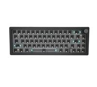 CHICIRIS DIY Mechanical Keyboard Kit Hotswappable 67 Keys Barebones Keyboard with RGB Knob Wireless 5.0 Suitable for All Switches for Customized (Black)