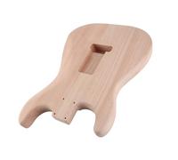CHICIRIS DIY Unfinished Electric Guitar Body, Mahogany and Walnut Wood Construction, Professional Grade, for Custom Guitar Building Projects (GSB09)