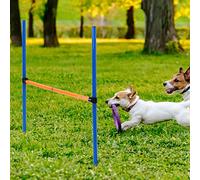 CHICIRIS Dog Jump Hurdle Bar, Lightweight Plastic, Easy Setup | Adjustable height, For agility training, Convenient for pets