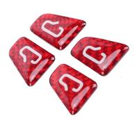 CHICIRIS Door Switch Button Panel Cover Red Carbon Fiber Pattern Door