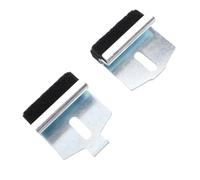 CHICIRIS Door Window Guide Stabilizer Metal Felt Bracket Pair Window Rail Replacement for Smoother Up Down Operation Reduced Shake and Better Sealing for Various Cars