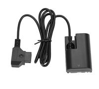 CHICIRIS DRE6 Male to LPE6N Battery Adapter Cable with Battery Status Display for 5D2 6D 7D, Overvoltage Protection, Suitable for V Mount & Anton V Mount, Lightweight & Portable for DSLR Cameras