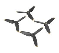CHICIRIS Drone Propellers, PC 3 Blade RC Propellers Quick Release Press Type Design 2 Pair 4.6 X 0.4 in Replacement for FPV Combo Racing Practice Aerial Users (Golden Border)