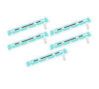 CHICIRIS Dual Channel Mixer Fader, 5 B10K Slide Potentiometers, Straight Slider for Various Controls, Stable Potentiometer, for Severe Environmental Conditions, Handle Height 15mm