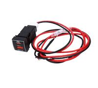 CHICIRIS Dual USB Car Socket Fast Charging for Smartphones, 2 USB Ports, Overcurrent Protection, Blue LED, 80cm Cable, 12V 15A