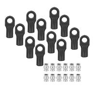 CHICIRIS Durable 12pcs RC Rod Ends with Hollow Balls for 1/10 E- RC Car, Lightweight and