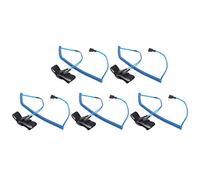 CHICIRIS Durable Anti Static Wrist Strap: 5Pcs Electrostatic Bracelet with 2-Circuit Dual-Channel Insurance - Ideal for Industrial Control Components