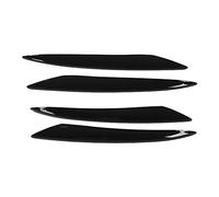 CHICIRIS Durable Front Bumper Canard Fit for E-Class W213 Afit for MG Line 2016-2020 Stylish Black ABS 4 Pack