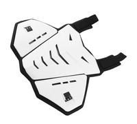 CHICIRIS Durable Motorcycle Protector Jacket Strong Armor Vest Guard for Biker Racing Stunt, Removable Back Panel for Outdoor Sports Like Cross-country, Skiing, Small Size, PE Plastic Cover (White)