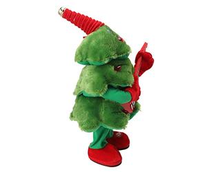 CHICIRIS Electric Christmas Tree Plush Toy, 8 Songs Continuous Play