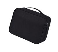 CHICIRIS Electronic Organizer Travel Box/Cover, with Cationic Nylon Fabric Materials Digital Tech Pouch for Better Storage and Carrying (Black)