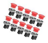 CHICIRIS Emergency Stop Button Switch High Insulation Voltage for Power Distribution Control Equipment 10Pcs BERM@ 240V for Industrial Use