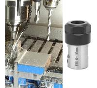 CHICIRIS ER16 Collet Block Chuck Holder for Motor Shaft Clamping Tool Bar, High Strength Spiral Thread Collet Holder for Lathes, Drills, and Mills (10mm)